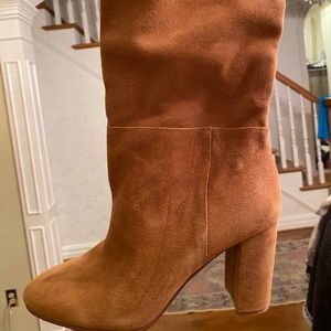 Suede Brown Chinese Laundry Heeled Boots